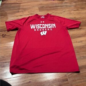Under Armour Red Short Sleeve Tee Vibrant Cotton Crew